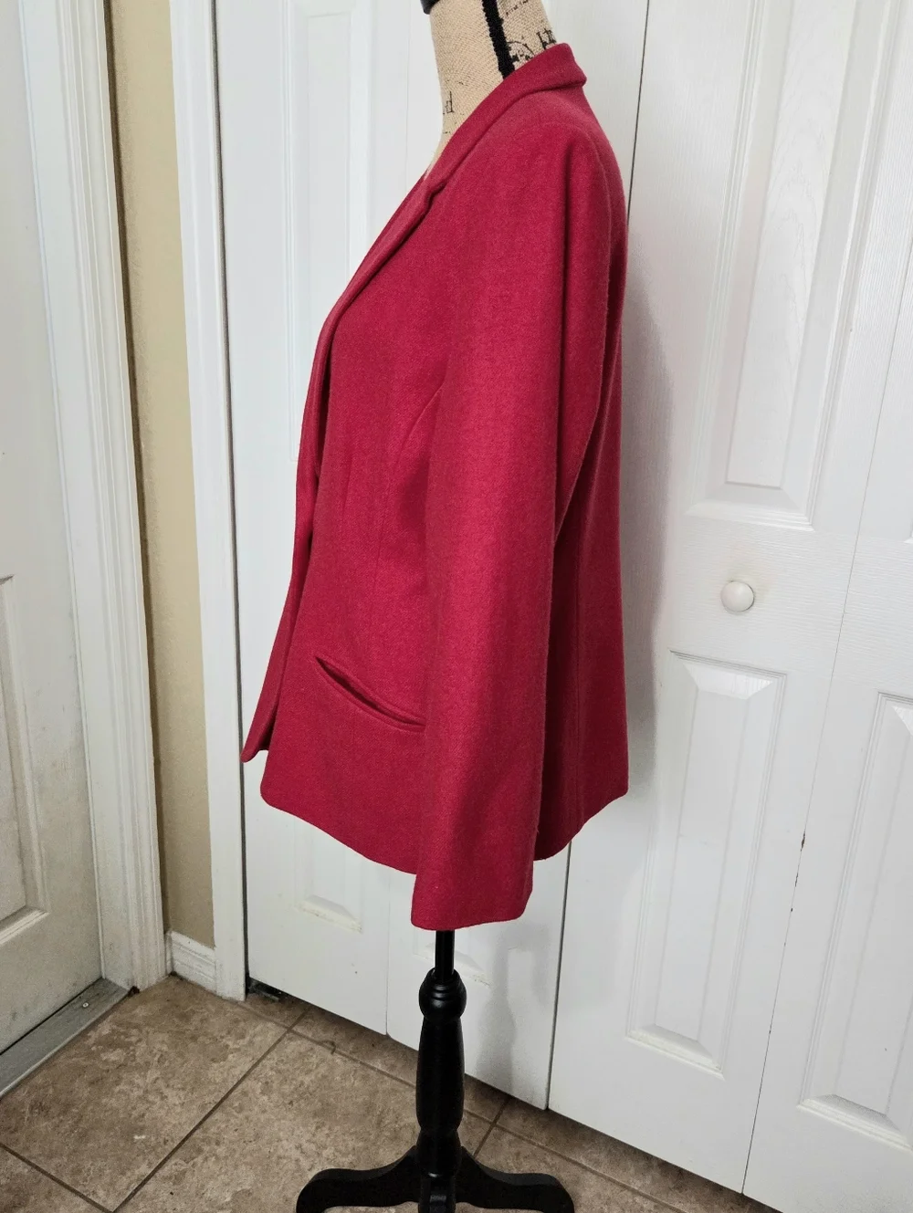Sag Harbor Women's Red Single-Button Blazer Jacket